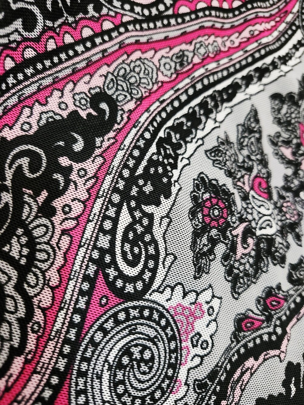 CLEO Keyhole Paisley Tunic Top size L petites - Picture 11 of 12